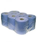 Blue 2ply Centrefeed Paper Rolls