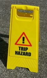A Frame Warning Sign Trip Hazard