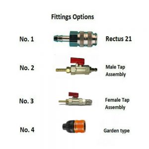 Water Fed Pole Fitting Options